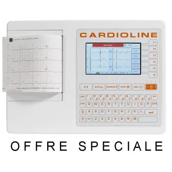 Electrocardiographe ECG 100S (6 pistes) avec option interprétation offerte Cardioline