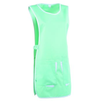 Chasuble médical pour femme Clara Lafont Vert d'eau / blanc