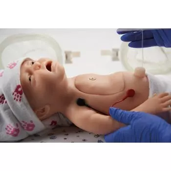 Mannequin de réanimation néonatal Baby C.H.A.R.L.I.E. (avec simulateur ECG) - Nasco LF01420