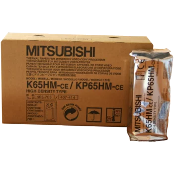 Rouleaux de papier thermique K65HM/KP65HM (boite de 4) Mitsubishi