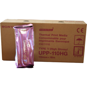 Rouleaux de papier thermique UPP-110HG (x 10) Sony