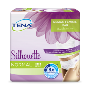 Sous-vêtements absorbants Tena Silhouette Normal Medium Pack de 12