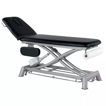 Table de massage électrique 2 plans avec accoudoirs et barres péripheriques Ecopostural C7934 62 x 207 cm