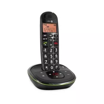 Téléphone Fixe, Téléphone à Grosse Touche One Touch Dial Multifonction LD  269SP Mains Libres pour Les Personnes âgées (Noir)