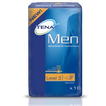Protection anatomique TENA Men Niveau 3 pack de 16