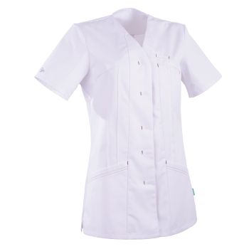 Tunique médicale femme coupe semi-cintrée EMMA 2EMM00PC Clemix 2.0 Lafont Blanche