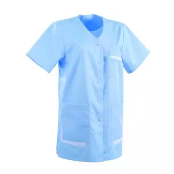 Tunique médicale courte pour femme AMANDA Lafont bleu ciel