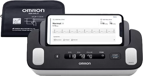 Tensiomètre électronique au bras Omron Complete HEM-7530T-E3 avec fonction ECG