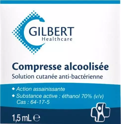Tampons imprégnés d'alcool à 70% (boite de 1000)