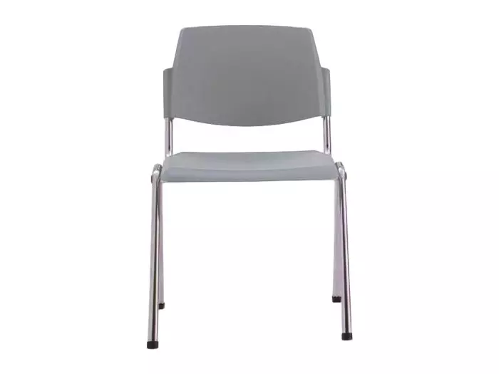 Chaise visiteur empilable en tissu