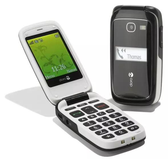Téléphone Portable Doro PhoneEasy 615, Noir