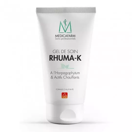 Gel de soin RHUMA-K à l’Harpagophytum & Actifs Chauffants Chaleur intense Medicafarm Tube 125 ml