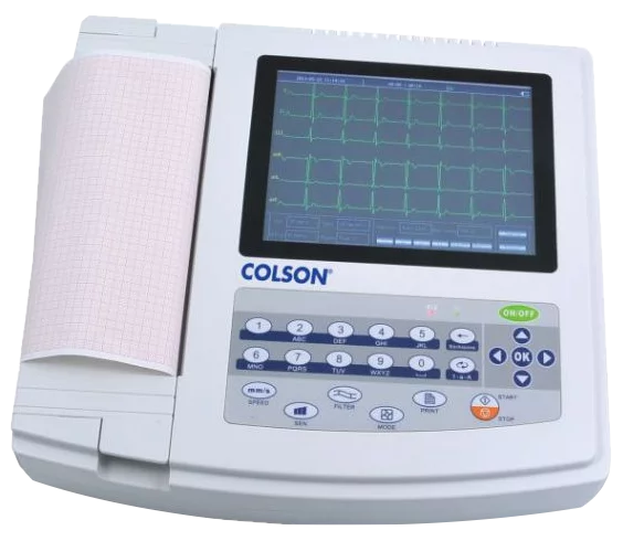 Electrocardiographe ECG Cardi-12 (12 pistes) avec interprétation Colson 