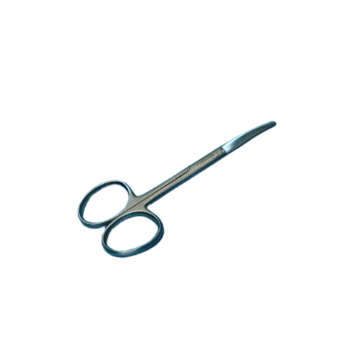 Ciseaux à Enucléation, très courbes, mousses, adulte, 12,5 cm