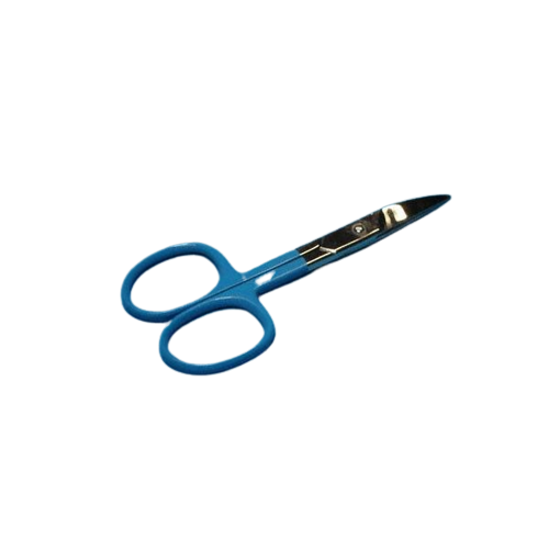 Ciseaux à Ongles Bébé, 9 cm, bleu, courbe