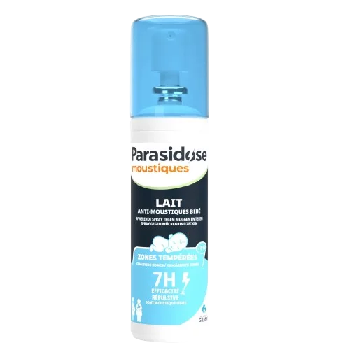 Lait anti-moustiques bébé Parasidose (100 ml)