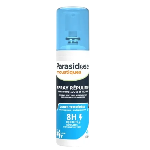 Spray répulsifs anti-moustique et tiques Parasidose (100 ml)