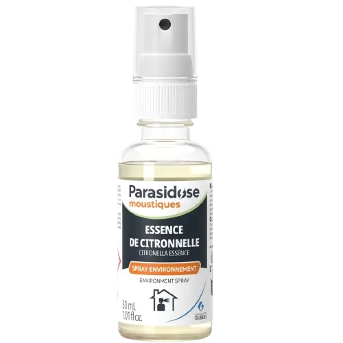 Spray d'environnement à la citronelle Parasidose (30 ml)