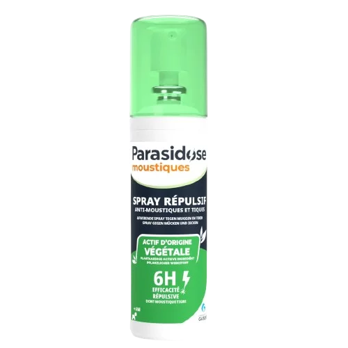 Spray répulsif actif végétal Parasidose (100 ml)