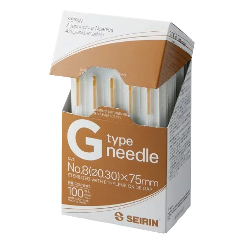 Aiguilles d'acupuncture stériles Seirin Type G - aiguille longue avec tube guide (boîte de 100)