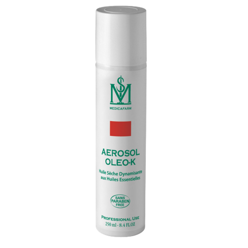 Aérosol OLEO-K Huile sèche Multi-usages aux HE Chaleur Douce Medicafarm 250 ml