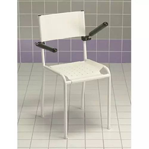 Chaise de douche Revato Invacare avec accoudoirs relevables