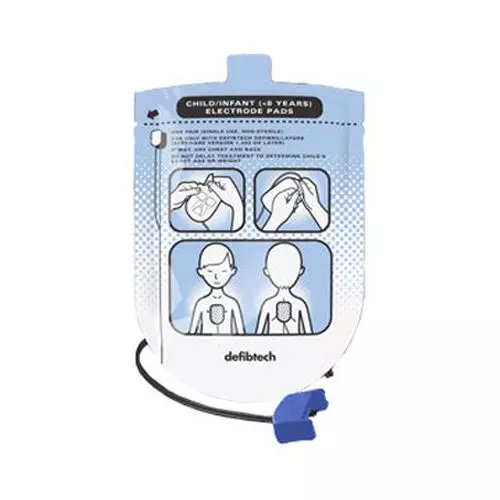 Paire d’électrodes pédiatriques pour Défibrillateur de formation Defibtech