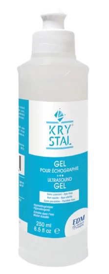 Gel échographique Krystal - non stérile, bleuté sans paraben (40 flacons de 250 ml)