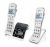 Téléphone amplifié numérique sans fil avec fonction interphone + un combiné additionnel sans fil AMPLIDECT 595-2 U.L.E Duo Geemarc
