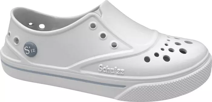 Chaussure d'hopital pour Femme Sneaker’zz Schu'zz Blanc/Liseré gris