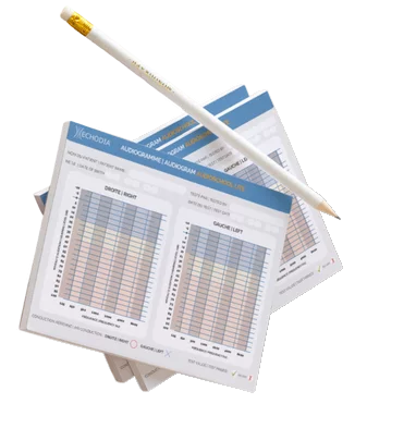 Bloc-notes audiogramme - 100 pages
