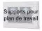 Jeu de supports pour plan de travail pour négatoscopes Sen'X