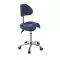 Tabouret médical derby base alu Ecopostural S2671- Avec dossier