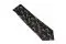 Cravate de sport avec motif de squelette, noire, soie W41060
