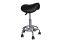 Tabouret à selle PONY Base Chromée Mediprem coloris noir