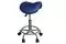 Tabouret à selle PONY Base Chromée Mediprem Bleu