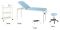 Pack mobilier PACK01 Ecopostural Table de massage fixe C4520