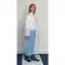 Blouse visiteur PE blanche avec 3 pressions PROFIL PE LCH Sachet de 10 blouses emballées individuellement