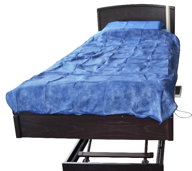 Couverture à usage unique bleu foncé - 110 x 198 cm (carton de 20)