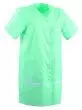 Tunique médicale courte 3/4 pour femme ANNA Lafont Vert d'eau / blanc