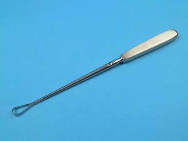 Curette Utérine Sims, tranchante, 25 cm x 10 mm