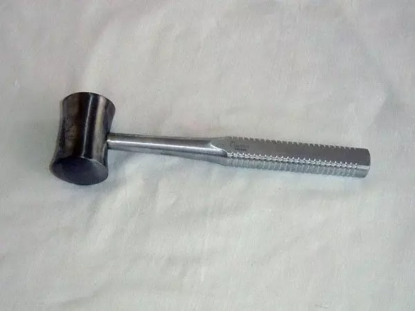 Maillet de Bergmann, 2 têtes, 510 g, 23 cm, inox