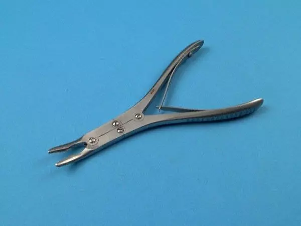 Pince Gouge Beyer, double articulation, 18 cm, mors 3,5 mm