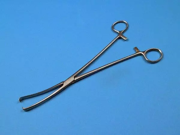 Pince Teale, gynécologique, courbe, 23 cm