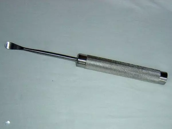 Rugine de Cobb, manche antidérapant, 30 cm x 13 mm