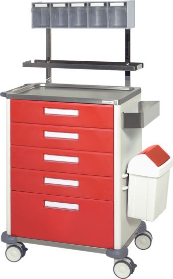 Chariot de soins et infirmerie 5 tiroirs Hidemar H 775 EP