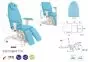 Fauteuil de podologie électrique Ecopostural C3573 (1 moteur) + Tabouret et housse offerts