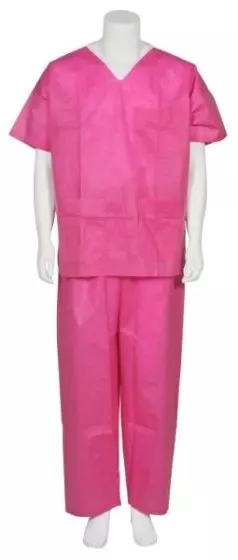 Pyjama de bloc rose Abena (carton de 50)