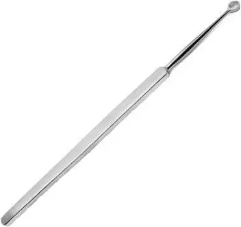 Curette dermatologique fine fenêtrée en inox Devaset - 16 cm