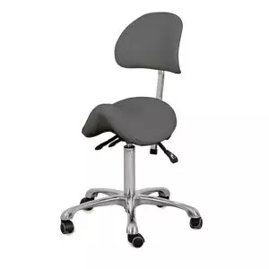 Tabouret médical selle de cheval Naggura' avec dossier
